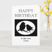 Eigen geboortedag Man waar ik van hou Kaart (Gele Bloem)