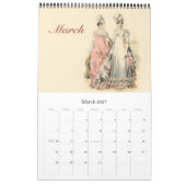 Eigen gedrukte agenda Historische Franse Mode Kalender (Mar 2027)