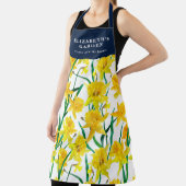 Eigen gele deffodilpatroon schort (Insitu)
