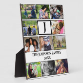 Eigen gezinsmonogram 11 Fotocollage Fotoplaat (Zijkant)