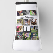 Eigen gezinsmonogram 11 Fotocollage Golfheadcover (Draai 90)