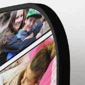 Eigen gezinsmonogram 11 Fotocollage Pickleball Paddle (Links Detail)