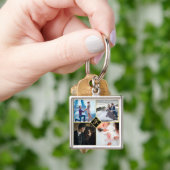 Eigen Gold Chic, 4 serie fotocollage monogram Sleutelhanger (Hand)