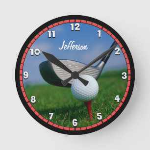 Eigen Golf Ronde Klok