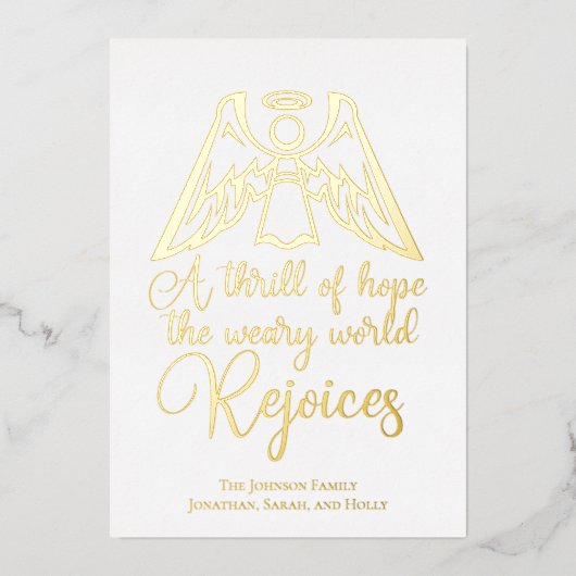 Eigen goud dankzij kerstcadeautjes met kerst folie feestdagenkaart (Voorkant)