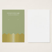 Eigen gouden goudkleurige goudkleurige zwarte diep visitekaartjes (Voorkant /achterkant)