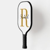 Eigen goudmonogram - Initiaal Pickleball Paddle (Links)