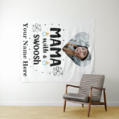 Eigen hartfoto mama met een moederdag wandkleed (In Situ (horizontaal))