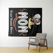 Eigen hartfoto Mexicaanse fiesta moeder Wandkleed (In Situ (horizontaal))