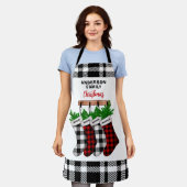 Eigen herenvesten met kerstkerst schort (Gedragen)