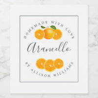Eigen Homemade Arancello-label