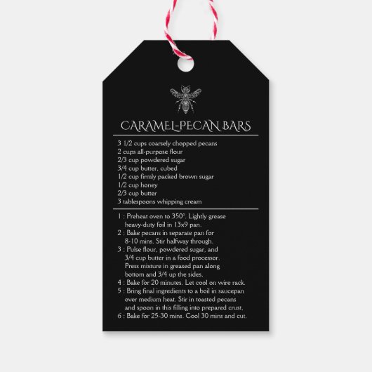 Eigen Homemade Caramel-Pecan Bars Honinglabels Cadeaulabel