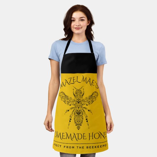 Eigen Homemade Honey Apron Schort (Gedragen)