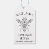 Eigen Homemade Honey Nutrition Label Cadeaulabel (Voorkant)