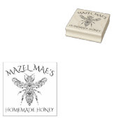 Eigen Homemade-honingetiket Rubberstempel (Gestempeld)