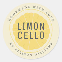 Eigen Homemade Limoncello Label