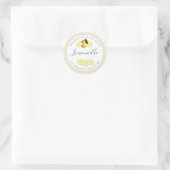 Eigen Homemade Limoncello Label Antiek Wit (Tas)