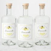 Eigen Homemade Limoncello Label Likeurfles Etiket (Flessen)