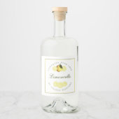 Eigen Homemade Limoncello Label Likeurfles Etiket (Voorkant)