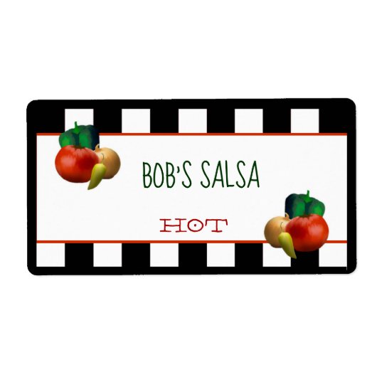 Eigen Homemade Salsa Label (Voorkant)