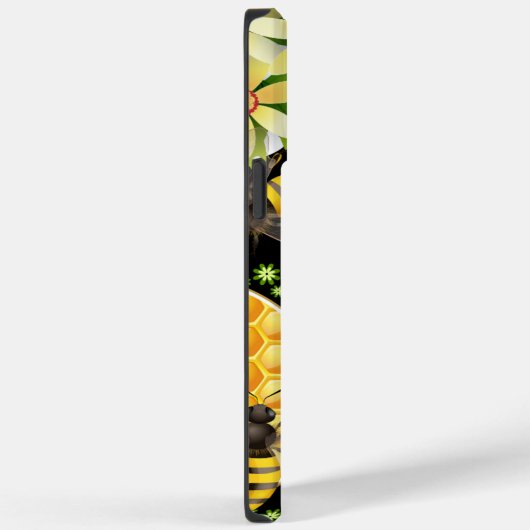 Eigen Honeybee Honeycomb Hoesje-Mate iPhone Case (Achterkant / Rechts)