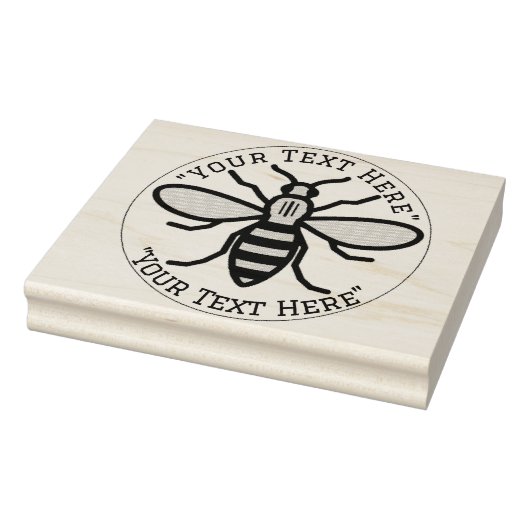 Eigen honingbijenkrubberen stempel (Stempel)