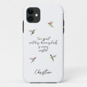 Eigen Hummingvogels Case-Mate iPhone Case (Achterkant)
