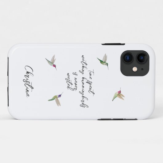 Eigen Hummingvogels Case-Mate iPhone Case (Achterkant (horizontaal))