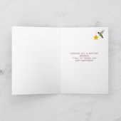 Eigen Hummingvogels Feestdagen Kaart (Binnen)