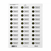 Eigen Initiaal Letter Return Address Label (Full Sheet)