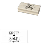 Eigen Jouw naam Bindrubberen stempel (Gestempeld)