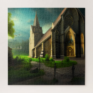 Eigen kerk Fantasy Art 02 puzzel