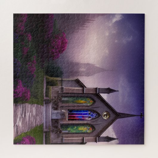 Eigen kerk Fantasy Art 03 puzzel Legpuzzel (Horizontaal)