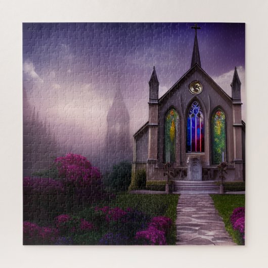 Eigen kerk Fantasy Art 03 puzzel Legpuzzel (Verticaal)