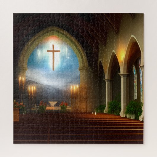Eigen kerk Fantasy Art 07 puzzle Legpuzzel (Verticaal)