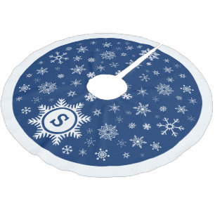 Eigen kerstboomschilfers met snowflake kerstboom rok