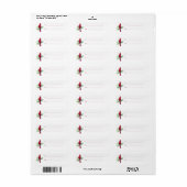 Eigen kerstcadeauLabel voor kardinaal cadeau Etiket (Full Sheet)