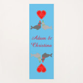 Eigen kerstcadeauzegels yogamat (Voorkant)