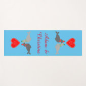 Eigen kerstcadeauzegels yogamat (Voorkant (horizontaal))