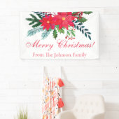 Eigen kerstfeest Bouquet Spandoek (Insitu)