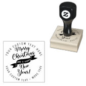 Eigen kerstfeest BUSINESS LOGO Rubber Stempel (Gestempeld)