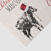 Eigen kerstfeest  Donkey Santa Hat Tissuepapier (Detail)