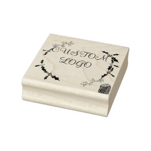 Eigen kerstgeschut voor Logo Rubberstempel