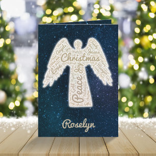 Eigen kerstkaart voor religieuze feestdagen kaart