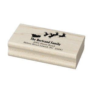 Eigen kerstkerstkerstkerstkerstsrenrenminnenhoes 	rubberstempel