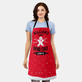 Eigen kerstkop Chef, overeenkomend Schort (Gedragen)