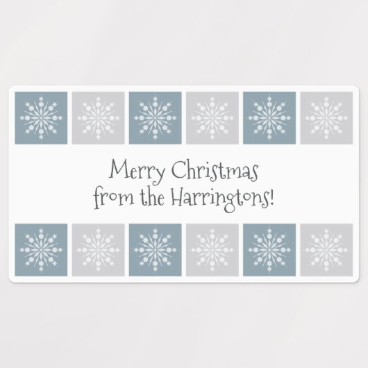 Eigen kerstmis- en Feestdagen labels (Design 2)