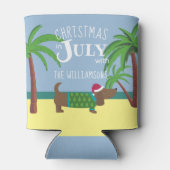 Eigen Kerstmis in juli Blikjeskoeler (Achterkant)