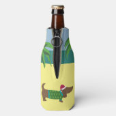 Eigen kerstmis in juli flesjeskoeler (Fles Achterkant)