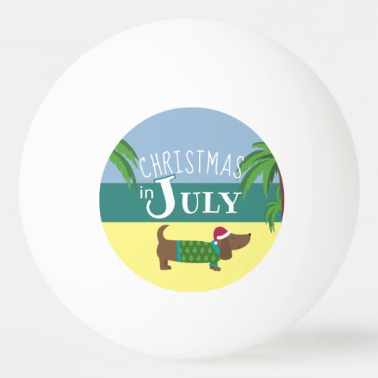 Eigen Kerstmis in juli Ping Pong Ball (Achterkant)